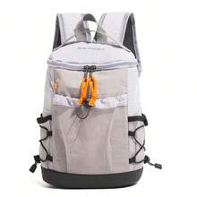 Resistant Color Block Hiking Backpack, Lightweight Mesh Pocket Unisex Outdoor Daypack Small Rucksack For Camping Climbing Trekking Casual - Multicolor - View 13