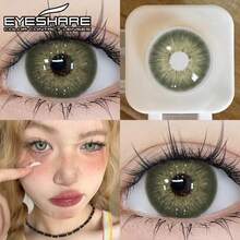 عدسات لاصقة ملونة من Eyeshare زوج واحد عدسات خضراء للعيون مناسبة للارتداء اليومي والمواعدة - أخضر - مشاهدة 8