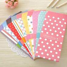 10PCS Colored Envelopes 3.35 X 6.89 Inches 10 Unique Design Cute Coin Invitation Gift Card Postcard Colorful Envelopes,Creative Stationery Envelopes With Romantic Cute Cartoon Floral Pattern - A - View 5