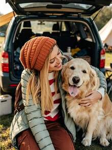 Autumn/Winter Oversized Thick Warm Beanie Hat, High Elasticity Windproof Cold-Resistant Unisex Outdoor Fashion Versatile Cold Weather Cap - Multicolor - View 3