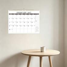 2027 Minimalist Wall Calendar, 12-Month Monthly Calendar, Large Grid Writing Space, Includes Memo Recording Area, Home Office Schedule Planning Calendar - D - View 5