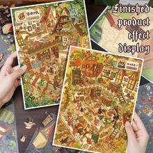 New, Upgraded Craftsmanship, 3D Visual Effect Scene Stickers, Immersive Handmade Collage, Adult Handmade Stickers, Miniature Landscape Stickers, Characters/Animals/Plants/Houses, Unlock Creative Moments, Playable And Collectible 3D Landscape Treasures! - Multicolor - View 6