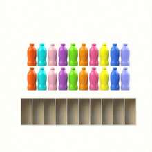 Bottle Color Matching Guessing Game, Includes 20 Color Marked Bottles And Storage Box, Color Strategy Board Game, Educational Memory Puzzle Game For Teens And Adults, Family Night, Birthday, Halloween Party Group Strategy Toy (Bottle Colors Random) - Multicolor - View 4
