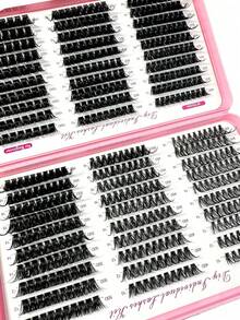 Dense 8D Fluffy Cartoon Style Anime False Eyelashes, Cluster Lash Extensions D Curl Lashes, Reusable, Suitable For Beginners - D - View 6