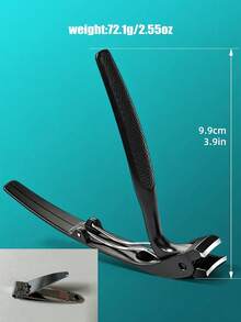 1pc Heavy Duty Stainless Steel Long Handle Toenail Clipper, Large Opening Non-Slip Precise Nail Clipper, Suitable For Thick Nails, Ingrown Nails, Suitable For Elderly, Men And Women, Portable Professional Manicure Tool - Multicolor - View 7