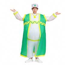 Adult Sultan Prince & Princess Couple Inflatable Costume, Arabic Palace Theme Funny Inflatable Doll Outfit, Halloween Carnival Party Cosplay Stage Performance Costume - Multicolor - View 2