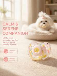 Paket 3/2/1 Empeng Hewan Peliharaan Silikon, Mainan Gigit Berbentuk Hati yang Lucu, Meredakan Kecemasan untuk Anjing, Kucing, Anak Kucing, Anak Anjing, Aksesori Pelatihan Tumbuh Gigi, Penghilang Kebosanan Interaktif di Dalam Ruangan, Kotak Penyimpanan Opsional, Rantai Anti-Hilang, Set Aksesori Pengganti Empeng - MultiWarna - View 3