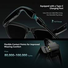 BV300 AI Smart Glasses:8-Megapixel Camera Supporting 1200P Video Recording 30fps High-Definition Photography;Wi-Fi Photo Transfer, Bluetooth Audio,AI Voice Assistant,Real-Time Translation, Object Recognition,Noise-Canceling Calls,Music Playback. - View 7
