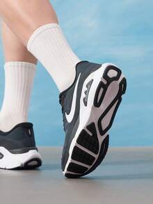 Men's Running Shoes NIKE STRUCTURE PLUS 26 Summer New Breathable Training Casual Commute Running Shoes HQ3048-001 - Black and White - View 4