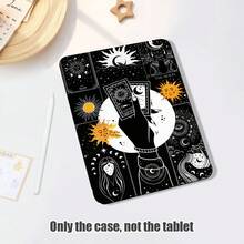 Playing Cards, Girl, Sun Painted Effect Tablet Protective Case, Built-In Pen Slot, With Stand, Compatible With Honor 8/9/10/X8/X8A/X9/X8Pro/X9Pro/ MatePad SE 11 Inch/MatePad 11 Inch/11.5 Inch/MatePad Pro/Apple 10th Gen/11th Gen 2025 (A16)/ Galaxy Tab A7/A9 And Other Popular Models - Multicolor - View 2