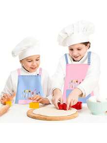 Children's Adjustable Waterproof Apron With Pockets, Unisex, Suitable For Painting, Cooking, Baking, Gardening, Craft Activities - Multicolor - View 10