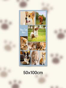 Custom Photo Text Throw Blanket, Personalized Picture Collage Fleece Blanket, Customized Pet Memory Photo Blanket For Sofa Bed Home Decor Gift - Multicolor - View 39