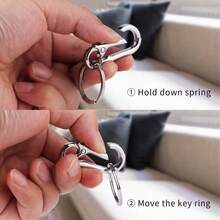 4/6/10/15pcs Metal Buckle Keychains - Climbing Carabiner Metal Key Rings, Convenient Key Rings, Car Key Hooks - Carabiner - View 10