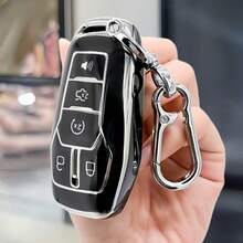 Car Key Fod Cover Case With Keychain For Ford For Fusion, For Mustang, For F150, For Edge, For Explorer, For For MKZ, For MKC, For MKX Remote Cover Exquisite High-End Keybag Suitable For Both Men And Women - Horseshoe Buckle - View 2