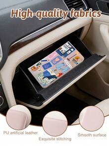 Kingsung Artistic Splicing Pattern Car Document Holder,Women's ID Bag,Wallet & Card Case For Registration, Insurance, Driver's License, Passport & Cards/Travel/Vacation Essential, Perfect Gift For Car/Truck/Motorcycle Owners - Multicolor - View 6