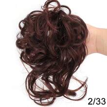 1pc 8 Inch Synthetic Curly Donut Bun Elastic Hair Tie Messy Bun Hair Piece Wig Hair Accessory - Multiple Styles - View 14