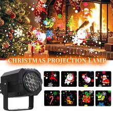 1PC Christmas Halloween Projection Light, LED Rotating Effect Decorative Light, Atmosphere Decorative Light, USB Power Supply, Indoor Decoration, Party Atmosphere, Home Decoration, Suitable For Christmas And Halloween Decoration, Gifts - Black - View 1