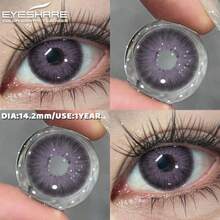 عدسات لاصقة ملونة Eyeshare زوج واحد عدسات بنفسجية للعيون مناسبة للارتداء اليومي والمواعدة - الأرجواني - مشاهدة 4