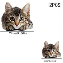 1/2/3PCS Realistic Tabby Cat Heat Transfer, Cute Tiger Striped Cat Lying Down Pattern Heat Transfer, Vinyl Print, Heat Transfer Sticker, Iron-On Transfer Sticker Decal - Suitable For Pillows, DIY, Backpacks, T-Shirts, Canvas Bags, Sweatshirts, Jeans, T-Shirts, Clothing, Sewing Supplies - Multicolor - View 8