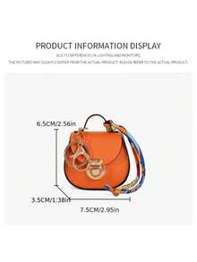 1pc Mini Bag Saddle Small Bag Storage Bag Pendant Decoration Headphone Multi-Functional Bag Hanging Change Purse Keychain Red Envelope Bag - Multicolor - View 7