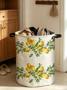 Multi Functional Large Laundry Basket/Dirty Clothes Basket,Laundry Hampers Bags,Printed Pattern Shape-Foldable Circular Clothes Basket,Portable Laundry Bag,For Bathroom/Bedroom,Dormitory,Housewarming Gift - Multicolor - View 5