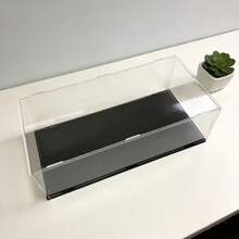 1pc Acrylic Display Box, Multiple Sizes Available, Assembled, Dust-Proof Display Box, Matte Black Base, Suitable For Displaying Figures, Collectibles, Statues, Models, Etc. - A - View 13