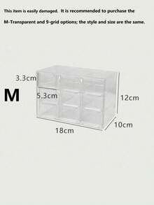 2/1pc Contact Lenses Storage Box, Daily Disposable Drawer-Style Transparent Dust-Proof Desktop Organizer, Makeup Storage Box, Drawer Storage Rack, Holiday Gift - Clear - View 8