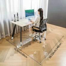 1片 1.0mm厚透明門墊地板保護膜 PVC塑料墊 木地板保護 防水免清洗 家用 - 無色 - 查看 3