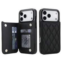Wallet Phone Case Compatible With Iphone 18 17 Pro Max, Air, 16e, 16, 15, 14, 13, 12, 11 Pro Max, XR, XS MA, Magnetic Design, RFID Anti-Theft Card Slot, Magnetic Phone Protective Cover, Shockproof, Unisex, Also Compatible With Samsung Galaxy S26 S24 S25 S23 S22 Ultra Plus, Multi-Card Slot Design, Magnetic Clasp, With Stand, Shockproof Protective Cover - Black - View 80