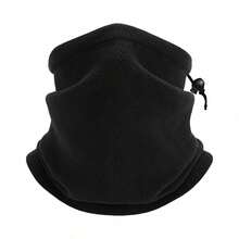 1/3pcs Unisex Fleece Neck Gaiter Winter Face Mask, Polyester Warm Windproof Neck Cover With Adjustable Drawstring, Soft Breathable Ski Face Cover For Snowboarding Cycling Hiking Cold Weather Outdoor Sports For Men Women - Multicolor - View 12