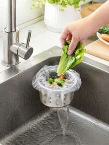 200/100-Piece Kitchen Sink Strainer – Disposable Mesh Strainer For Vegetables And Dishwashing Sinks – Leak-Proof Pocket Drain Strainer,Kitchen Essentials,Kitchen Accessories, - Multicolor - View 9