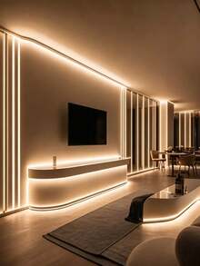 Warm White USB Touch Neon Light Strip, LED Flexible Neon Light Strip With Adjustable Brightness And Soft Light, Home Decor Ambient Light Strip, Cabinet Light, Mirror Light, Party Decoration, Christmas And Other Holiday Decoration, Modern Lighting - Neon LED Strip - View 5