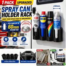 4-Hole Wall-Mounted Gas Canister Storage Rack, Spray Bottle Organizer, RV Door Spray Can Organizer, Caulk Tube Storage Box, Suitable For Garage, Workshop, Store And Home Wall-Mounted Gas Canister Rack - Multicolor - View 2