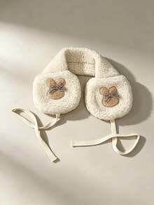 Cute Cartoon Rabbit Fleece Ear Muffs With Drawstring, Super Cute Warm Winter Children's Ear Protectors - Multicolor - View 9