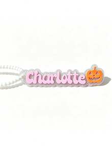 Halloween Tag Boo Basket Backpack Name Tag Personalized Keychain Halloween Gift For Kids Trick Or Treat Bag Lunchbox Name Tag/Back To School - Multicolor - View 8