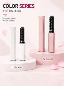 Wireless Mini Straightening Comb, Smart Temperature Control, 800mAh Battery, 14cm Pocket Size Design, Heat-Resistant Ceramic Glazed Bristles, Creates Smooth Frizz-Free Hair, 18W Fast Styling, Suitable For Daily Portable Hair Care - Multicolor - View 3