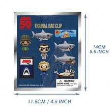 Monogram Universal JAWS 50th Anniversary 3D PVC Bag Clip Keychain Blind Bag Mystery Box Movie Shark Chibi Doll Pendant Backpack Charm Gift[Non-Plush Filled] - JAWS - View 9