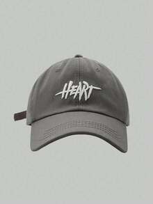 1pc Women's Colorful Embroidered Baseball Cap With 'Heart' Letter, Fashionable Design, Spring And Summer Sunshade Cap - A - View 13
