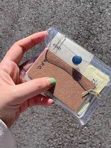 Glittery Transparent Card Holder, Car Key Organizer - Transparent PVC Coin Purse, Card Organizer, Bus Card Holder, Earphone Holder, Key Hanging Bag, Exquisite Girlish Accessory, Sparkling Transparent Card Holder, Work ID Protector; No Sensor Function, With Detachable Key Ring And Detachable Lanyard/Pendant. Suitable For ID Cards, Student IDs, Meal Cards, Work Passes, And Subway Access Cards. Back-To-School Essential, Ideal Gift For Girls, Christmas Gift, Fan Gift, Valentine's Day Gift. - One Size - View 6
