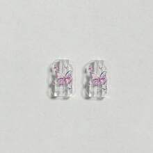 INS Gradient Purple Butterfly Glitter Charger Protective Case, Compatible With 20W Butterfly 17/15/13 High-Aesthetic Data Cable 16 Pro Max Protection Set 12. - 20W Gradient Purple Butterfly - View 5