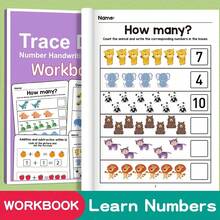 64-Page Math Workbook, Includes Animal Counting, 1-12 Number Tracing And Addition/Subtraction Practice, Colorful Pages, Suitable For 3-6 Years Old, Early Education Gift - Purple - View 10