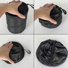 1pc Car Multi-Function Foldable Trash Can, Car Storage Bin, Foldable Garbage Bin, Trash Storage Container, And Practical, Compact And Space-Saving, Keep Car Interior Clean - A - View 4