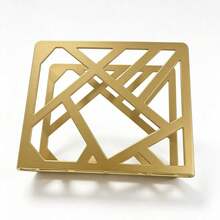 Uropean Retro Iron Napkin Holder, Desktop Tissue Storage Rack For Home, Dining Room And Bathroom - Gold - View 5