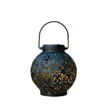 1PC/2PCS Solar-Powered Lantern, Automatically Lights Up At Night, Garden Decoration Light, Handheld Lamp, Tree-Hanging Light, Peony Flower Design, Chinese-Style Ambiance Light - Peony Lantern - View 6