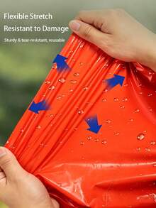 1pc Emergency Heat Reflective Rain Poncho, Outdoor Hiking Gear - Multicolor - View 10