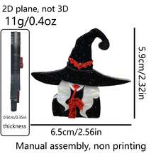 2D Flat Acrylic Brooch, 1pc Classic Fashion Pure Style High-End Mixed Color Girl & Witch Design, Shiny Effect - A - View 15