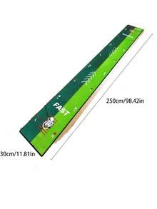 1PC Indoor Golf Putting Practice Mat, Non-Slip Rubber Bottom Artificial Grass Material Golf Training Aid, Suitable For Home, Apartment, Balcony, Office Use, Improve Putting Accuracy And Distance Control, Halloween, Christmas, Thanksgiving, Birthday, Housewarming Party Holiday Gift Choice, Rollable Portable Space-Saving Golf Training Equipment, Used For Daily Golf Skill Training, - Multicolor - View 5