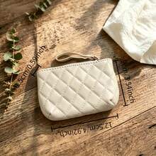 2026 New European And American Fashion Rhombus Mini Clutch Wallet, Women's Portable Multi-Card Slot Key Coin Small Wallet - Multicolor - View 3