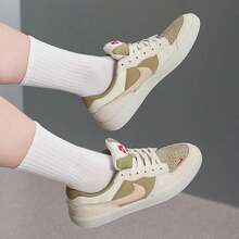 Nike 新款 SB Force 58 男女款輕便低筒運動休閒耐磨跑步板鞋 - 橄欖綠/米褐色 - 查看 3