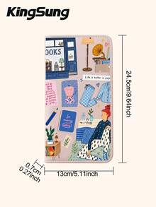 Kingsung Artistic Splicing Pattern Car Document Holder,Women's ID Bag,Wallet & Card Case For Registration, Insurance, Driver's License, Passport & Cards/Travel/Vacation Essential, Perfect Gift For Car/Truck/Motorcycle Owners - Multicolor - View 12